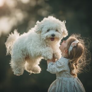 jouets sont adaptés à un bichon maltais